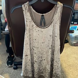 Velvet brown tank top